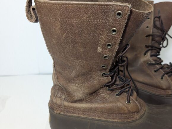 Vintage LL Bean Boots Mens 7M Brown Duck Boots Maine Hunting Shoe main image 7